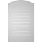 Ekena Millwork Arch Top Surface Mount PVC Gable Vent: Non-Functional, w/ 3-1/2"W x 1"P Standard Frame, 24"W x 36"H GVPAR24X3601SN - alternate 2